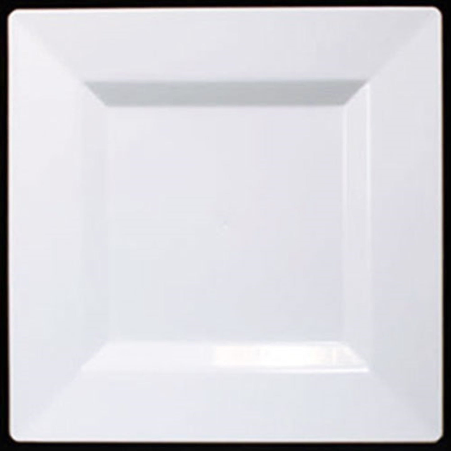 Case of 12 - 10.75" White Square Plates - 10 ct.