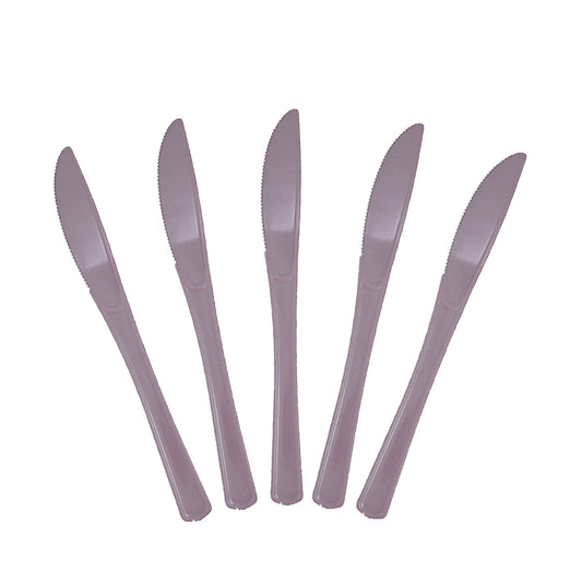 Heavy Duty Silver Plastic Knives - 50 Ct.