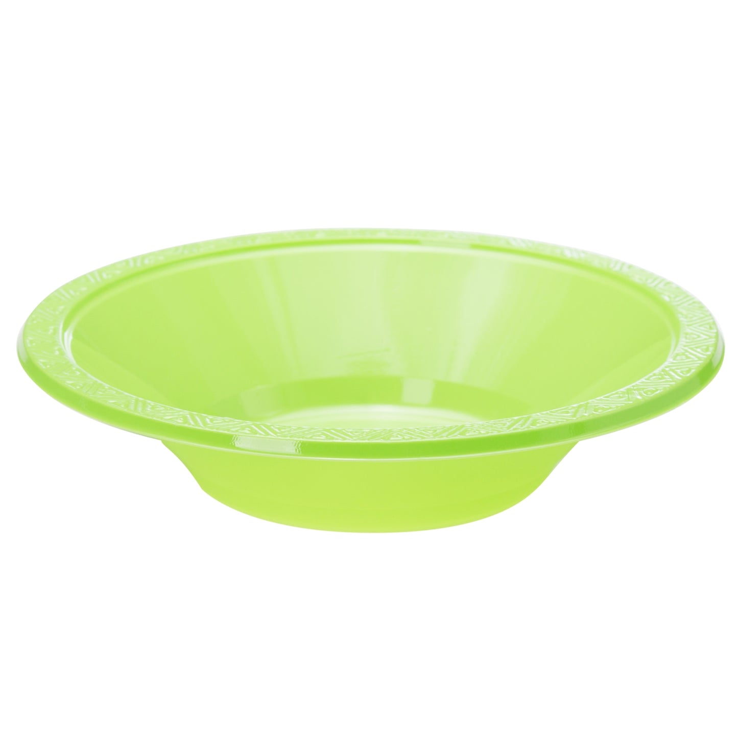Case of 36 - 12 oz. Plastic Bowls 8 ct. - Lime Green