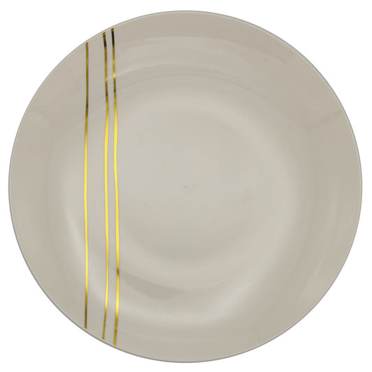 Case of 12 - 8" Motif Design Plastic Plates (10)