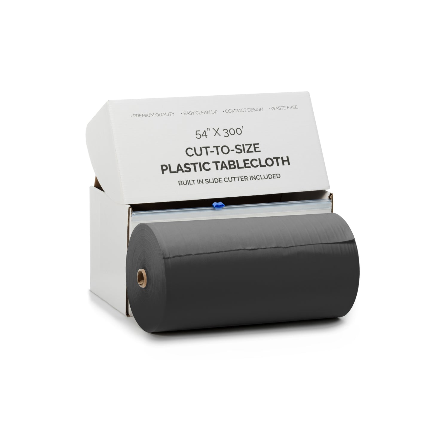 54" X 300' Select A Size Table Cover - Black