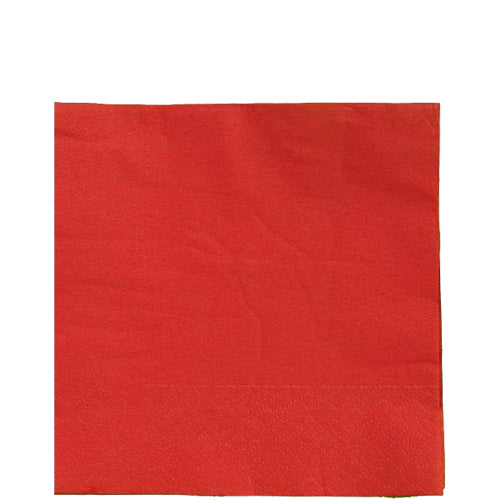 Case of 72 - 50 ct. 2-ply Beverage Napkin - Red