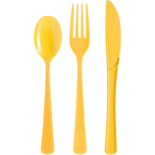 Heavy Duty Yellow Plastic Knives - 50 Ct.