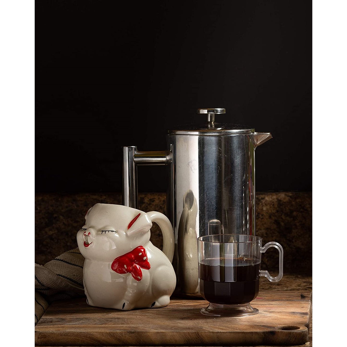 Clear Glazed Coffee Cups w/ Handle - 8 Ct.