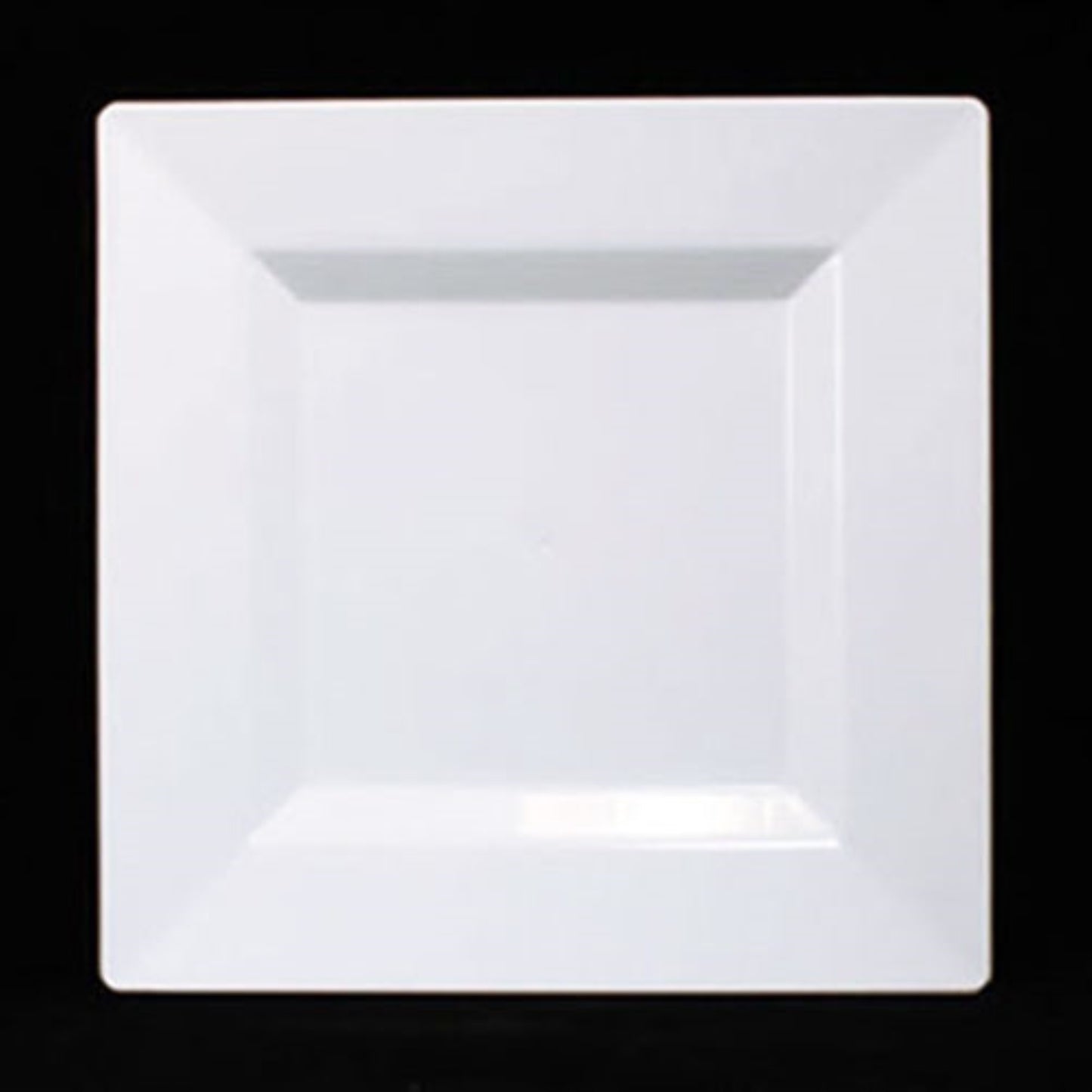 Case of 12 - 8" White Square Plates - 10 ct.