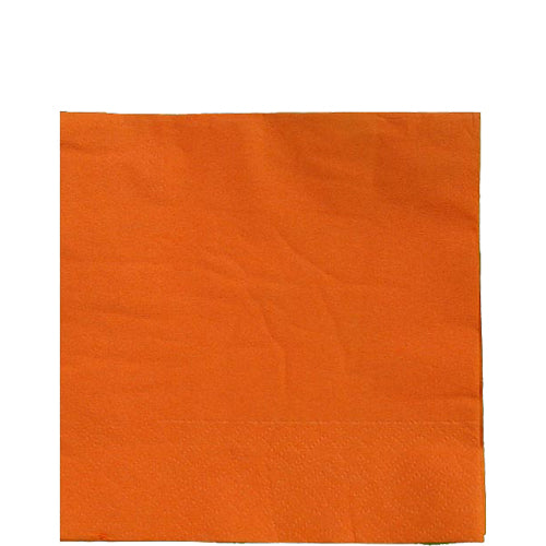 Orange Beverage Napkins - 50 Ct.