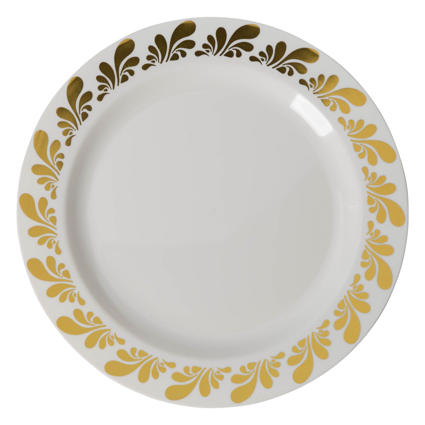Case of 12 - 7.5" Gold Splash Premium Plates - 10 ct.