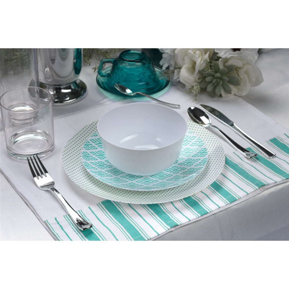 Case of 12 - 8" Aztec Design Plastic Plates (10)