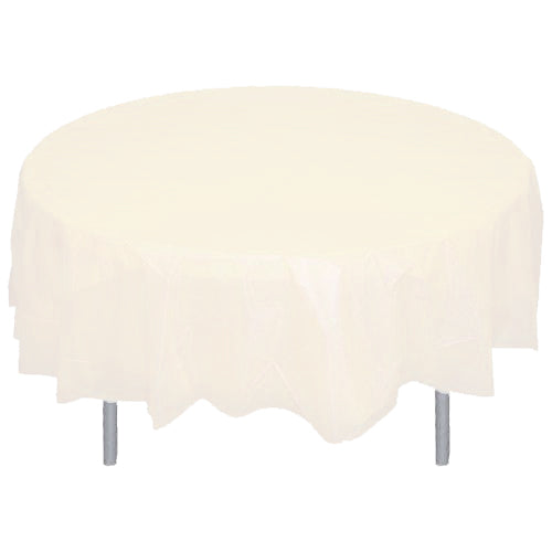 Round Ivory Table Cover