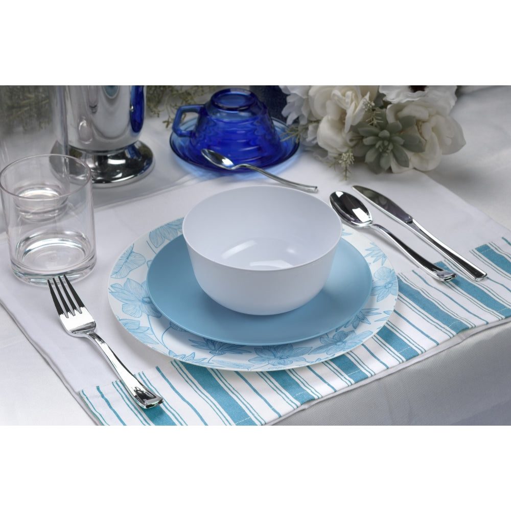 Case of 12 - 8" Bella Design Plastic Plates (10)