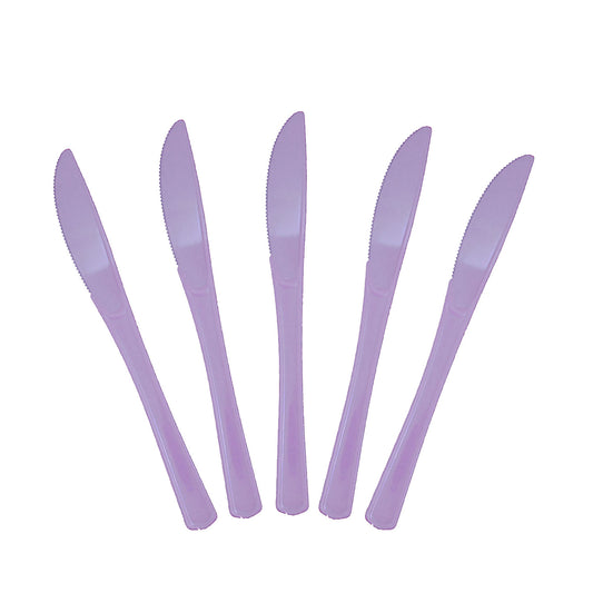 Heavy Duty Lavender Plastic Knives - 50 ct.