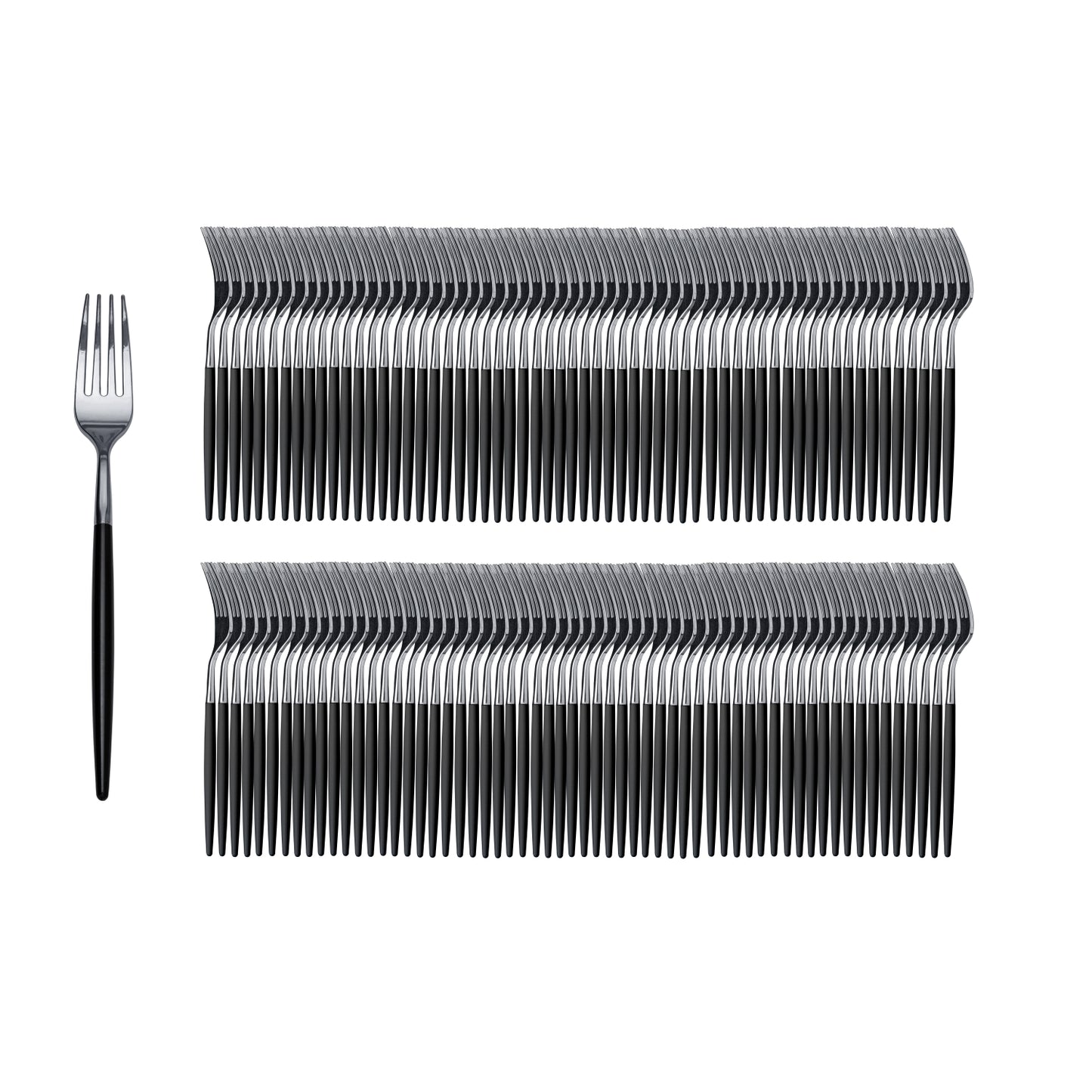 Trendables Forks Black/Silver - 20 Ct.