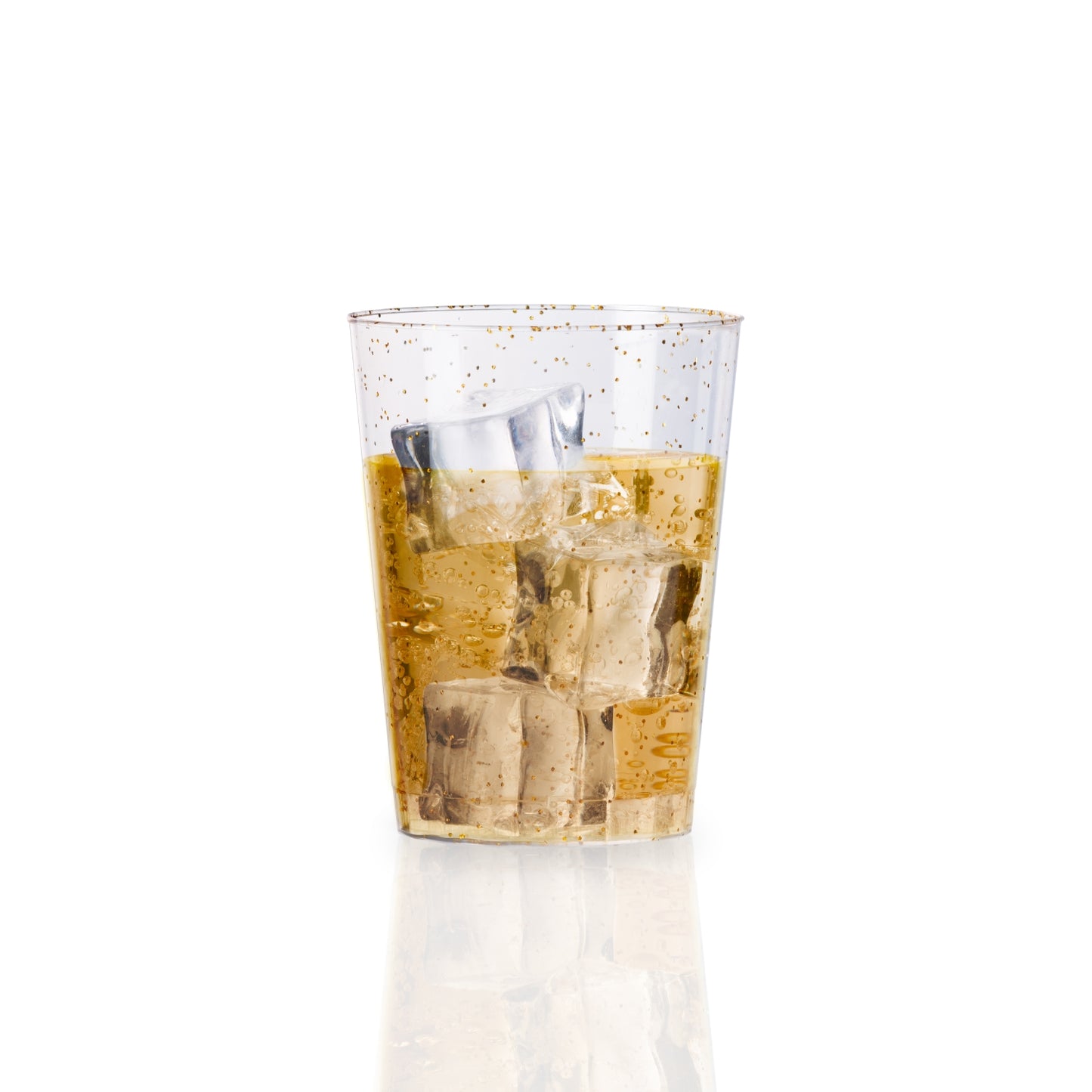 10 Oz. Gold Sparkle Plastic Tumblers - 20 Ct.