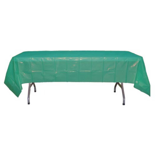 Teal Plastic Table Cover 54" X 108" Case Of 96