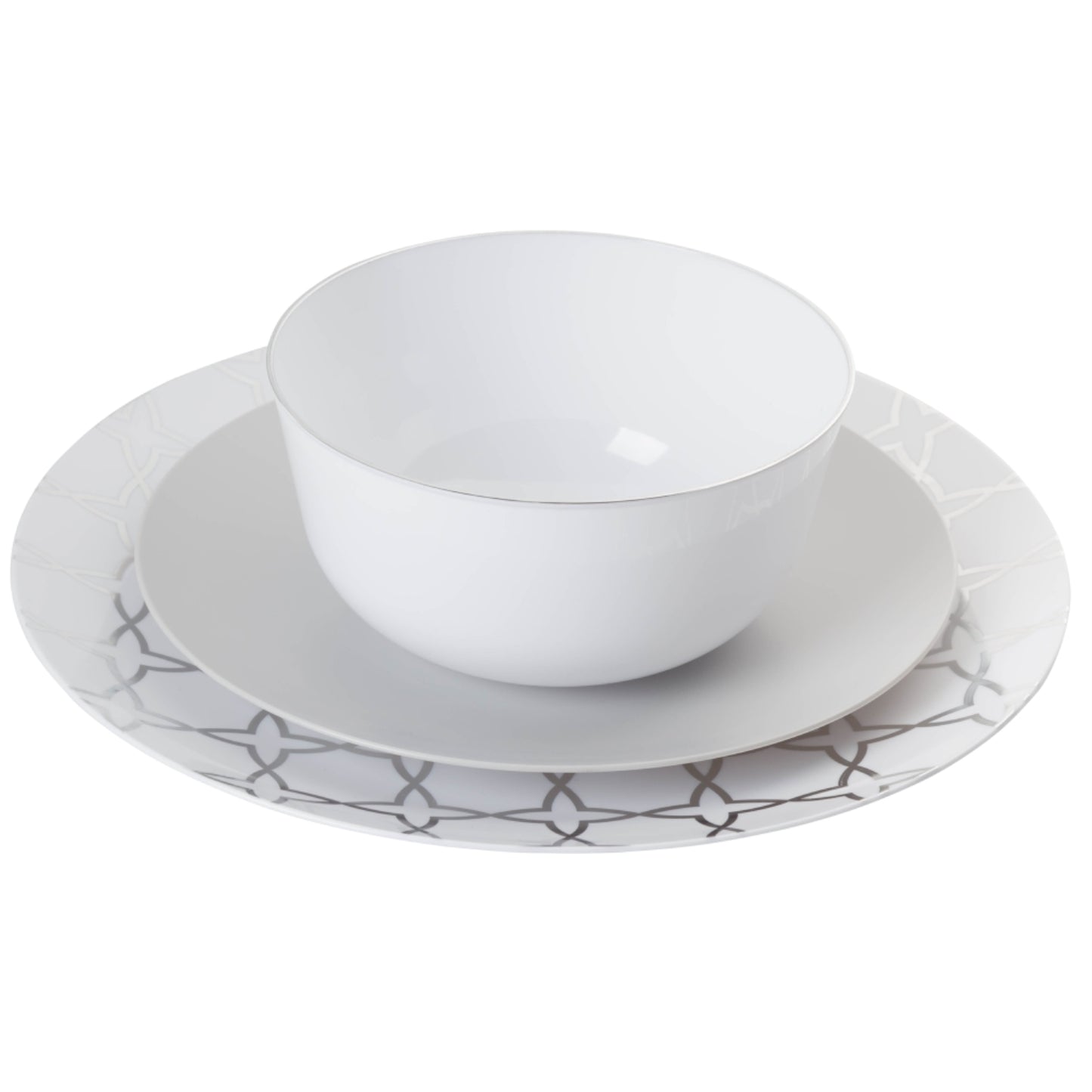 Case of 12 - Geo Design Plastic Bowls (10)