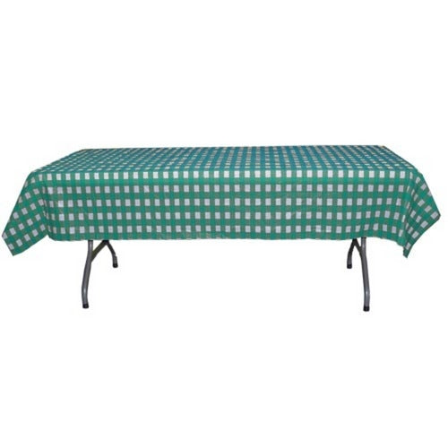 Teal Gingham Table Cover