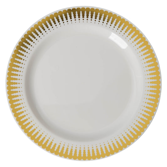 Case of 12 - 7.5" Gold Radial Premium Plates - 10 ct.