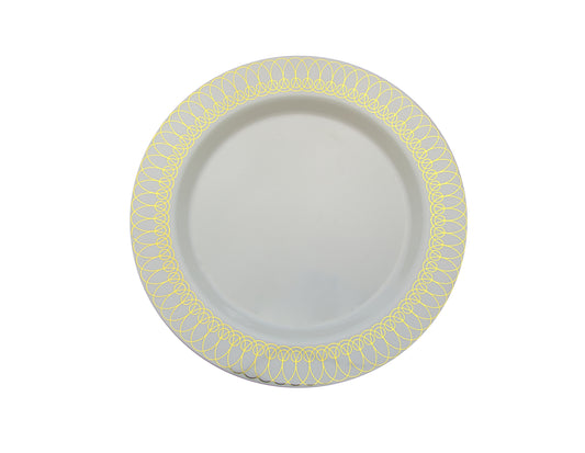 Case of 6 - Gold Ovals Plates Combo Pack - 20/20