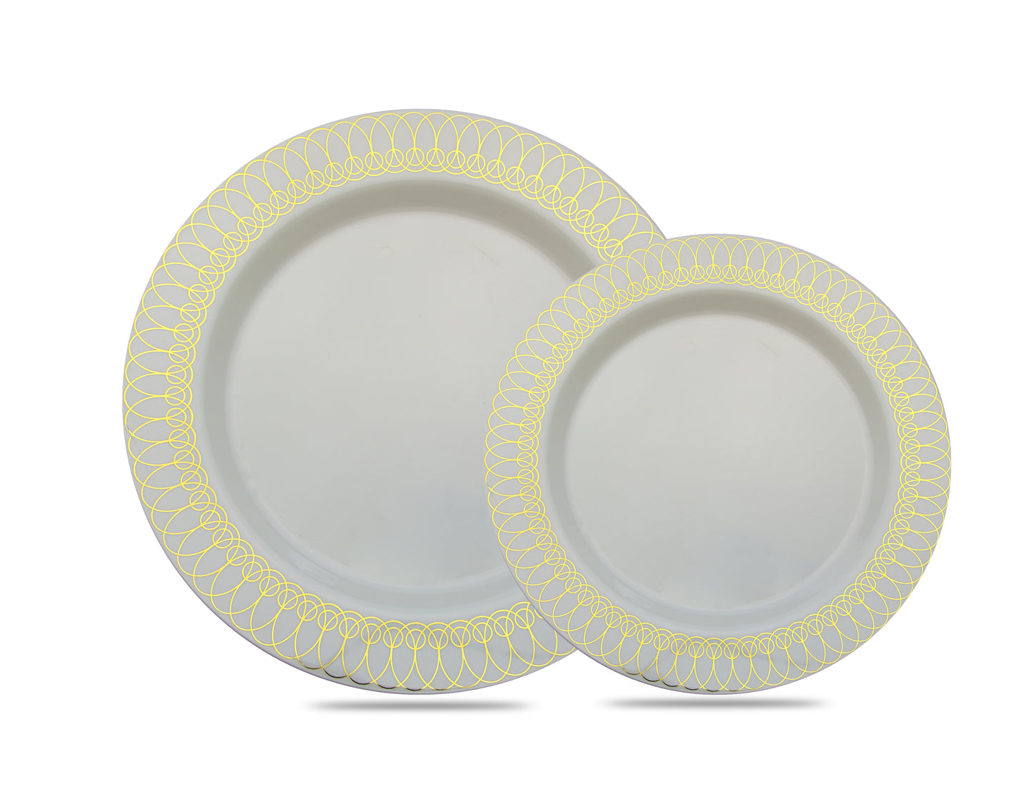 Case of 6 - Gold Ovals Plates Combo Pack - 20/20