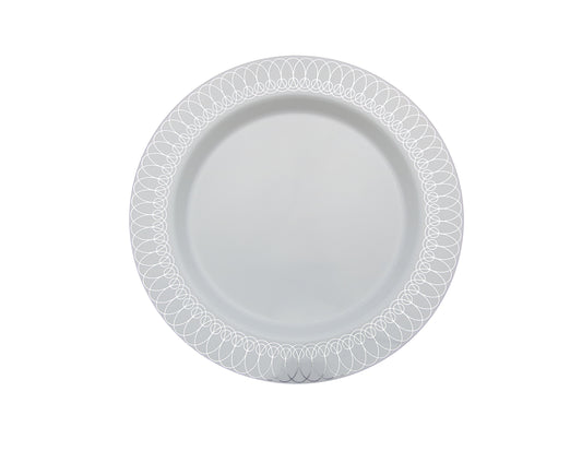Case of 6 - Silver Ovals Plates Combo Pack - 20/20