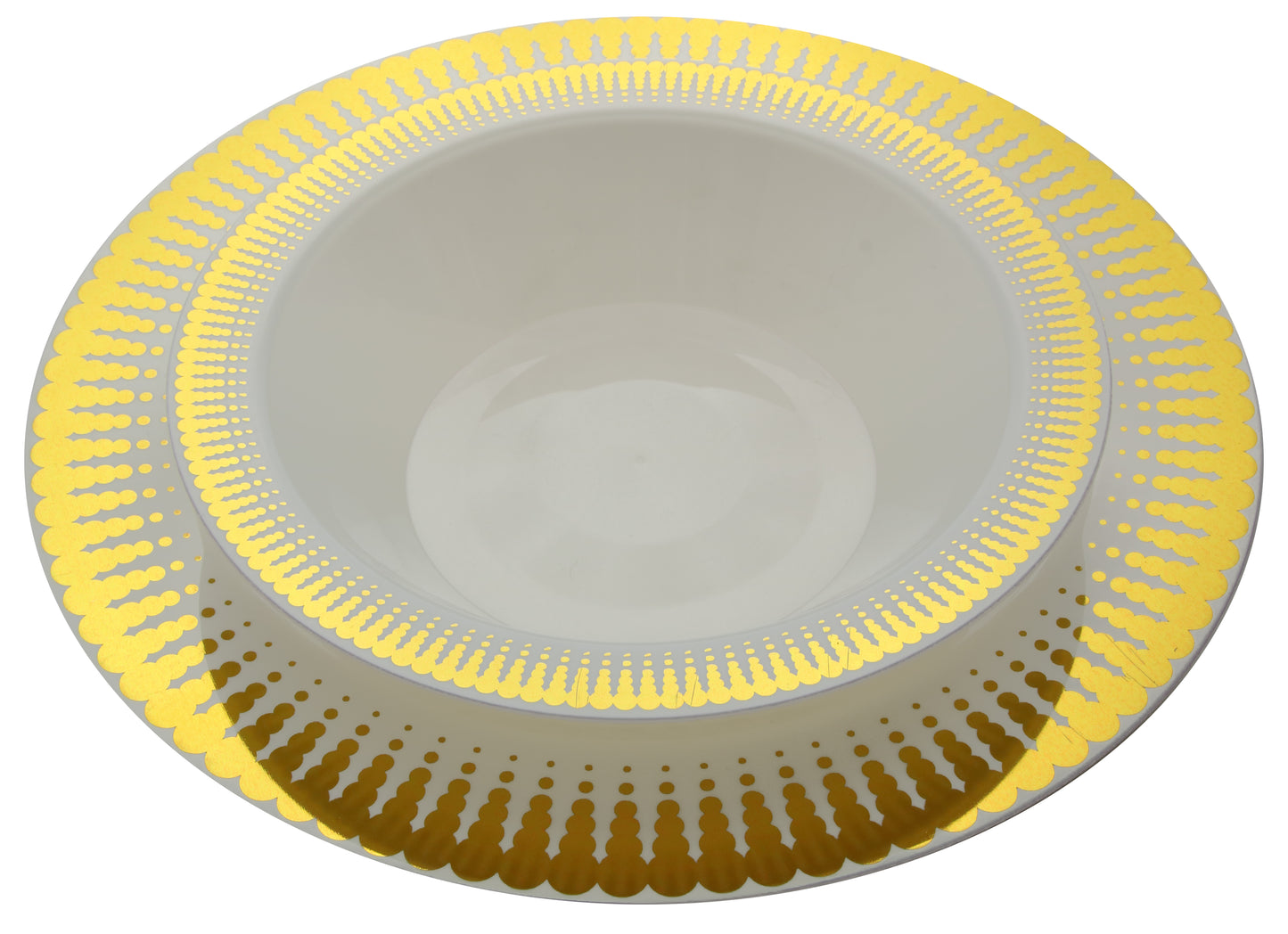 Case of 12 - Gold Radial Premium Bowls - 10 ct.