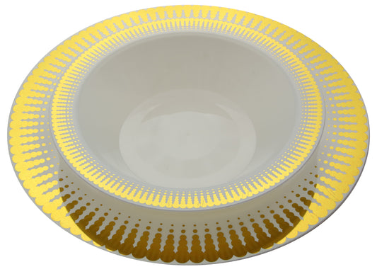 Case of 12 - Gold Radial Premium Bowls - 10 ct.